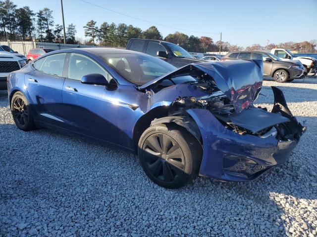 5YJSA1E59NF493119 - 2022 TESLA MODEL S BLUE photo 4