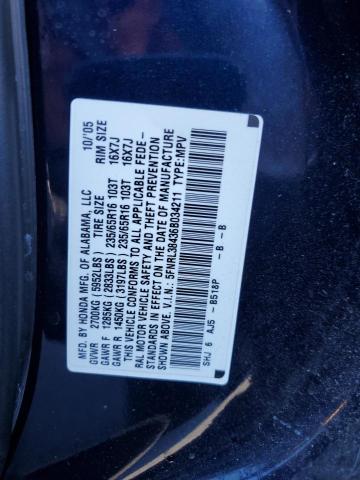 5FNRL38436B034211 - 2006 HONDA ODYSSEY EX BLUE photo 13