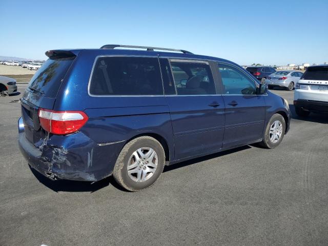 5FNRL38436B034211 - 2006 HONDA ODYSSEY EX BLUE photo 3