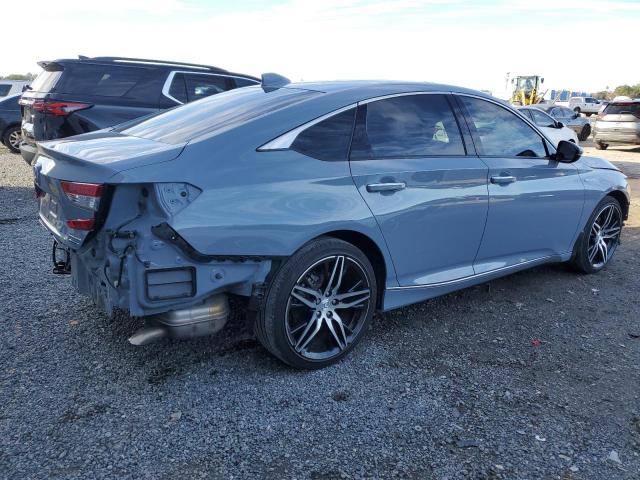 1HGCV3F9XNA030227 - 2022 HONDA ACCORD TOURING HYBRID GRAY photo 3