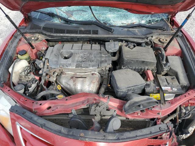 4T4BF3EK9BR203713 - 2011 TOYOTA CAMRY BASE Czerwony zdjęcie 11