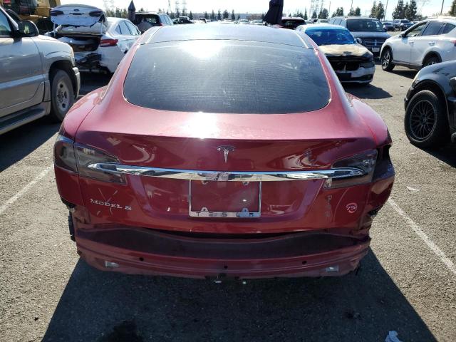 5YJSA1E10HF182017 - 2017 TESLA MODEL S RED photo 6