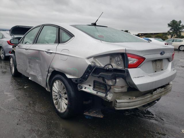 3FA6P0LU4GR283457 - 2016 FORD FUSION SE HYBRID SILVER photo 2