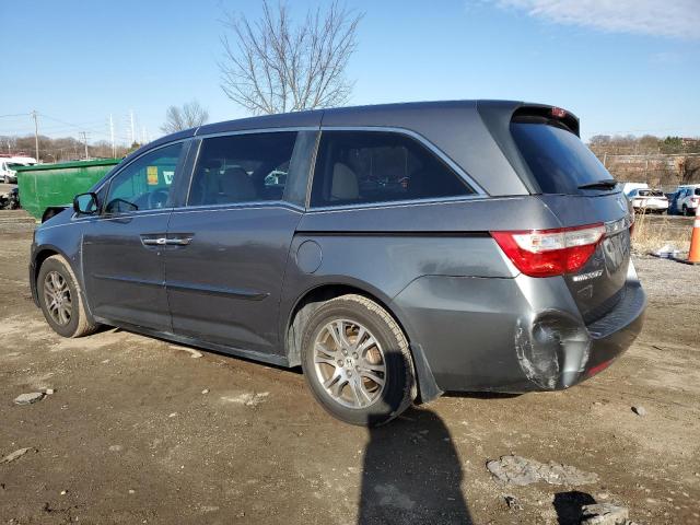 5FNRL5H46BB076197 - 2011 HONDA ODYSSEY EX GRAY photo 2