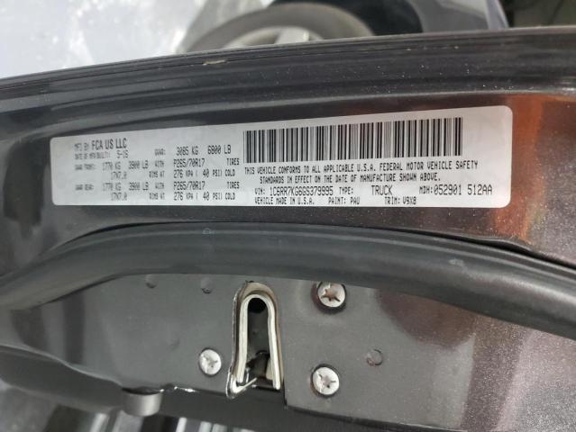 1C6RR7KG6GS379995 - 2016 RAM 1500 ST GRAY photo 12