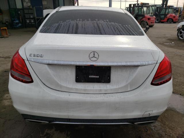 55SWF4JB4FU050165 - 2015 MERCEDES-BENZ C 300 WHITE photo 6