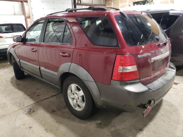 KNDJC736575751922 - 2007 KIA SORENTO EX BURGUNDY photo 2