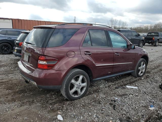 4JGBB86EX8A309061 - 2008 MERCEDES-BENZ ML 350 BURGUNDY photo 3