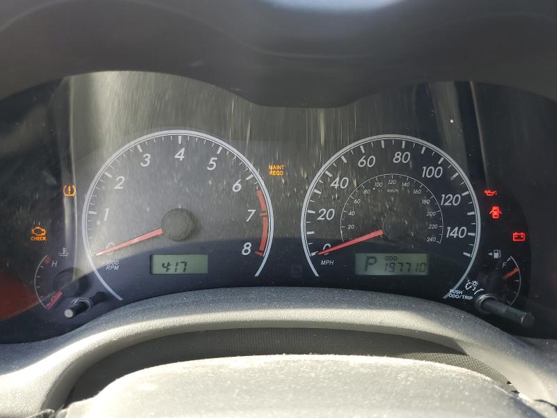 1NXBU40E99Z122924 - 2009 TOYOTA COROLLA BASE BLUE photo 9