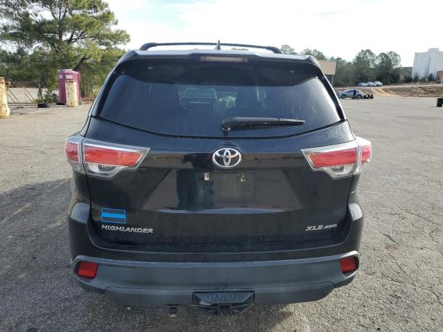 5TDJKRFH4GS501416 - 2016 TOYOTA HIGHLANDER XLE BLACK photo 6