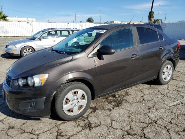 1G1JB5SH9E4165214 - 2014 CHEVROLET SONIC LS CHARCOAL photo 1