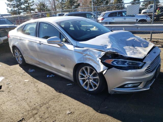 3FA6P0SU9HR191392 - 2017 FORD FUSION TITANIUM PHEV SILVER photo 4