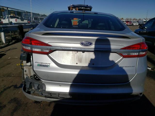 3FA6P0SU9HR191392 - 2017 FORD FUSION TITANIUM PHEV SILVER photo 6