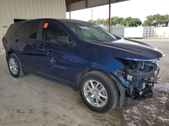 2GNAXHEV6N6117946 - 2022 CHEVROLET EQUINOX LS BLUE photo 4