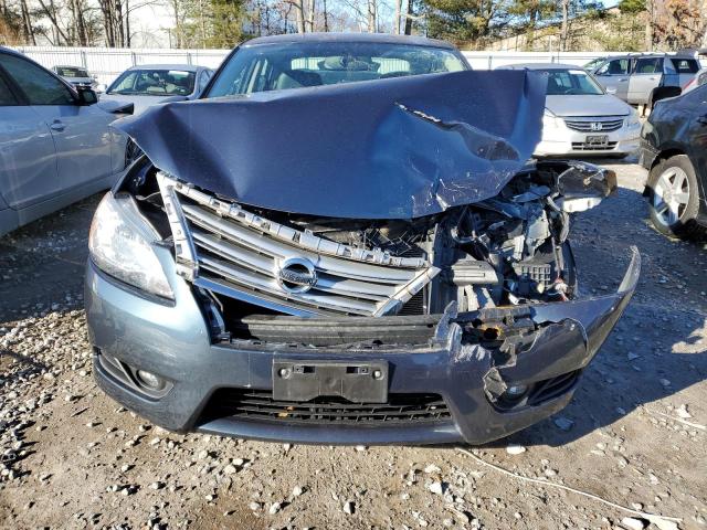 3N1AB7AP1FY221448 - 2015 NISSAN SENTRA S BLUE photo 5