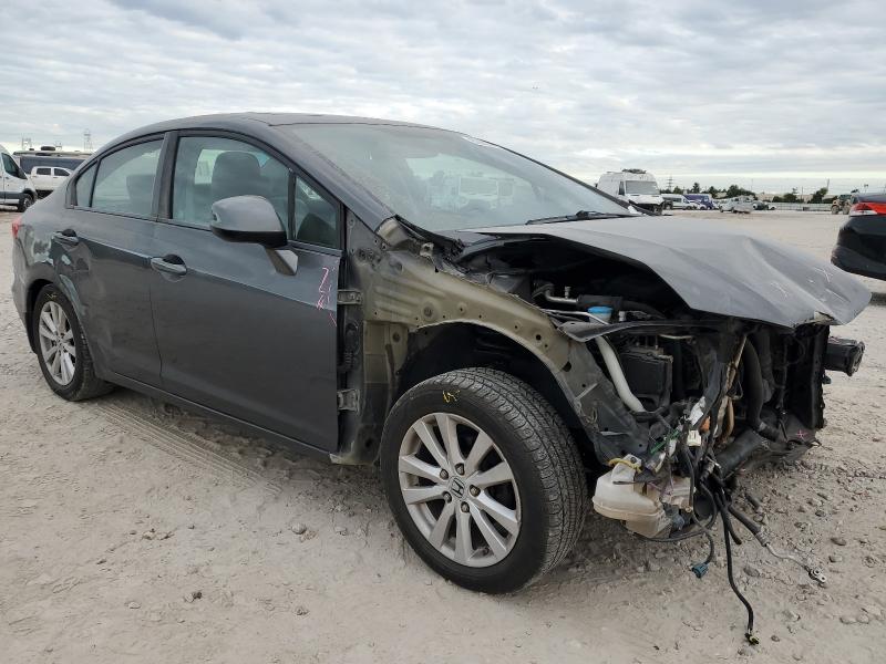 2HGFB2F98CH557181 - 2012 HONDA CIVIC EXL GRAY photo 4