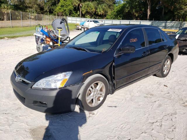 1HGCM56866A163901 - 2006 HONDA ACCORD EX BLACK photo 1