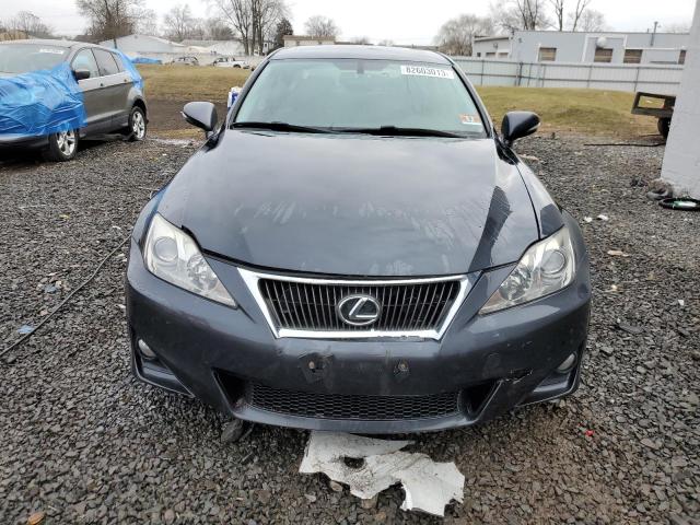 JTHCF5C25B5051343 - 2011 LEXUS IS 250 GRAY photo 5