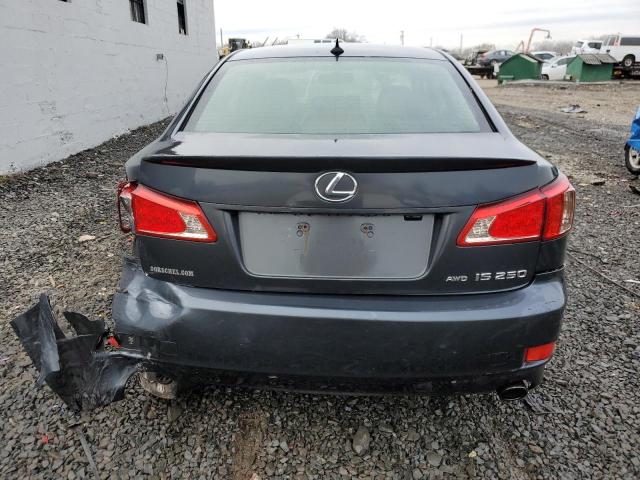 JTHCF5C25B5051343 - 2011 LEXUS IS 250 GRAY photo 6