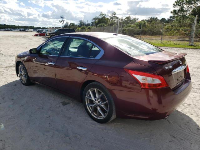 1N4AA5AP2BC851007 - 2011 NISSAN MAXIMA S BURGUNDY photo 2