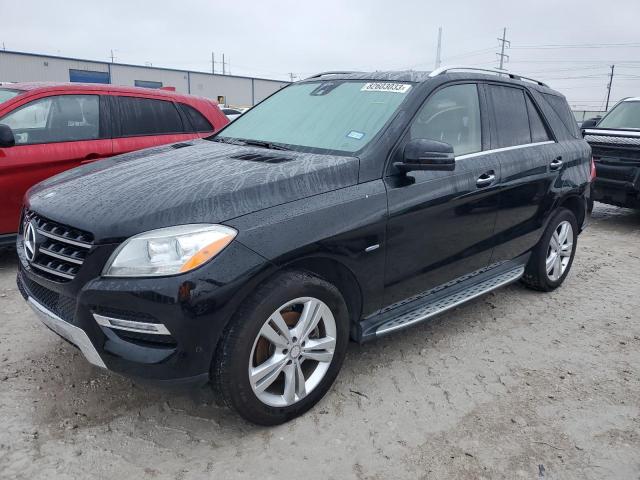 4JGDA5HB0CA053485 - 2012 MERCEDES-BENZ ML 350 4MATIC BLACK photo 1