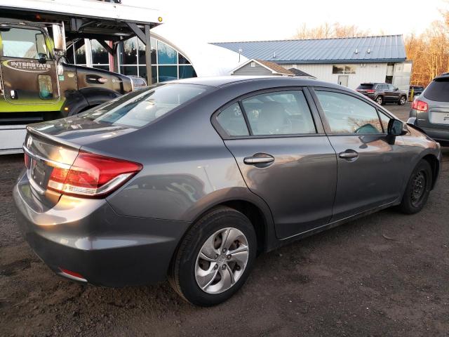 2HGFB2F5XDH554412 - 2013 HONDA CIVIC LX GRAY photo 3