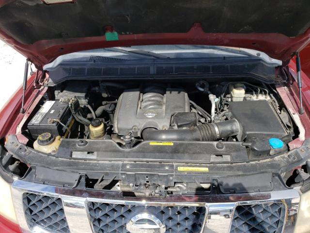 1N6AA07B54N539406 - 2004 NISSAN TITAN XE RED photo 11