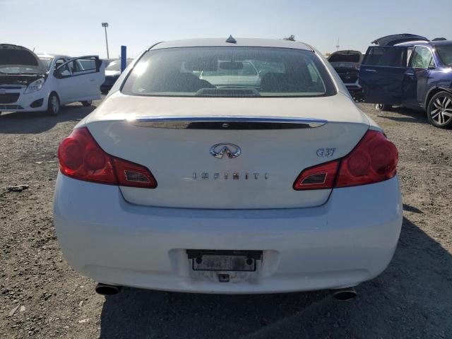 JNKCV61E59M013584 - 2009 INFINITI G37 BASE WHITE photo 6