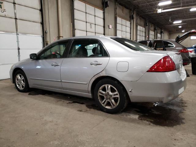 1HGCM56867A050869 - 2007 HONDA ACCORD EX SILVER photo 2