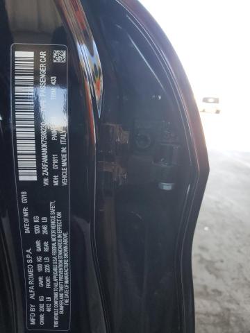 ZARFAMAN0K7598230 - 2019 ALFA ROMEO GIULIA 黑色 照片 13