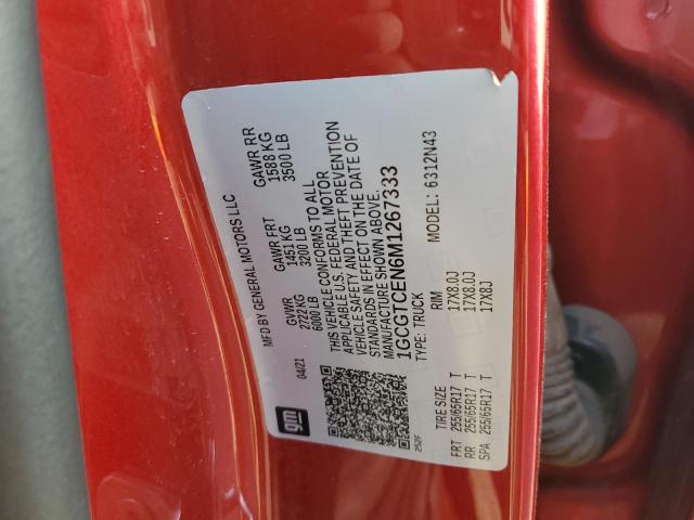 1GCGTCEN6M1267333 - 2021 CHEVROLET COLORADO LT RED photo 13