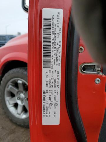 1C6RD7JT7CS206591 - 2012 DODGE RAM 1500 LARAMIE RED photo 12