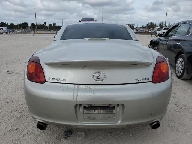 JTHFN48Y640050791 - 2004 LEXUS SC 430 SILVER photo 6