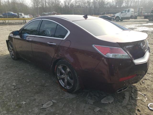 19UUA9F50BA003100 - 2011 ACURA TL BURGUNDY photo 2