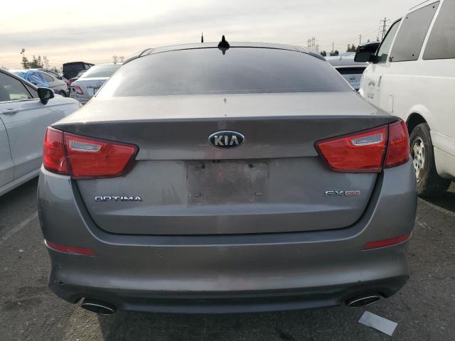 5XXGN4A77EG317492 - 2014 KIA OPTIMA EX GRAY photo 6