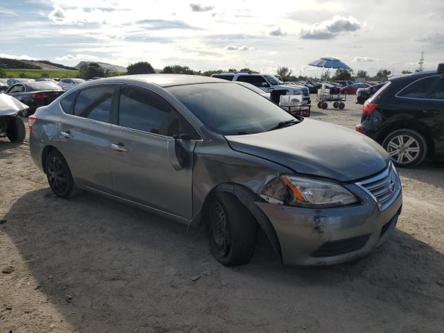 3N1AB7APXEY230356 - 2014 NISSAN SENTRA S GRAY photo 4