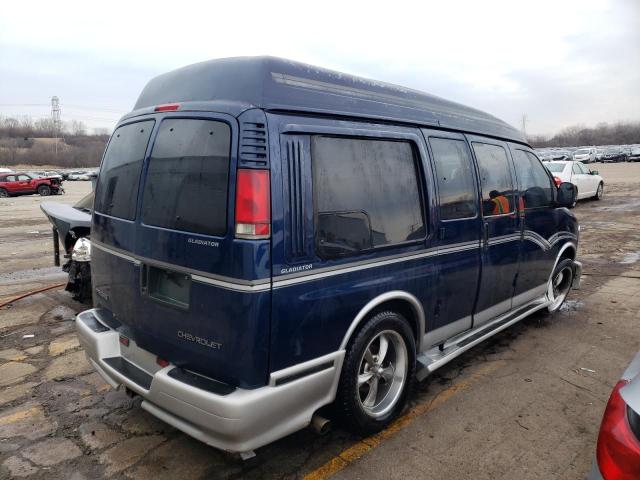 1GBFG15R4Y1226698 - 2000 CHEVROLET EXPRESS G1 BLUE photo 3