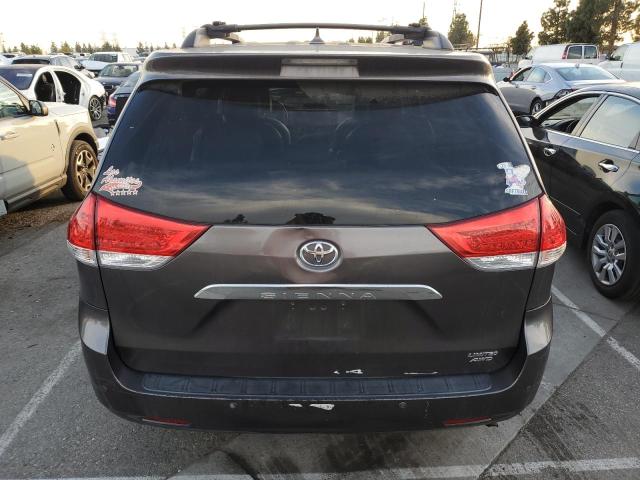 5TDDK3DC5CS037323 - 2012 TOYOTA SIENNA XLE GRAY photo 6