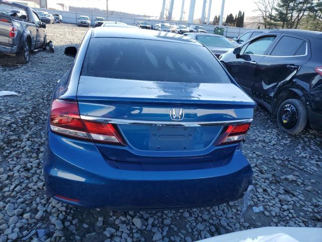 2HGFB2F51DH577416 - 2013 HONDA CIVIC LX BLUE photo 6