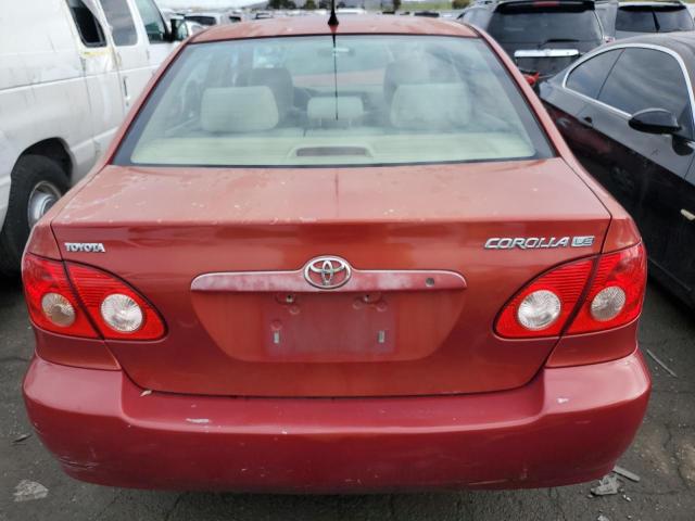 JTDBR32E260068334 - 2006 TOYOTA COROLLA CE RED photo 6