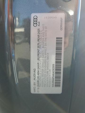 WAUR4AF54KA030309 - 2019 AUDI S5 PRESTIGE Boz foto 13