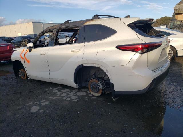 5TDHZRBH9MS527313 - 2021 TOYOTA HIGHLANDER XLE WHITE photo 2
