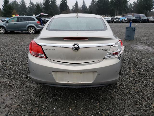 W04GR5ECXB1088194 - 2011 BUICK REGAL CXL GRAY photo 6