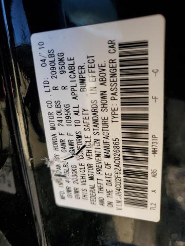 JH4CU2F62AC026865 - 2010 ACURA TSX BLACK photo 13