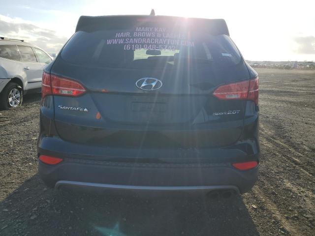 5XYZW3LA8EG140665 - 2014 HYUNDAI SANTA FE S BLACK photo 6