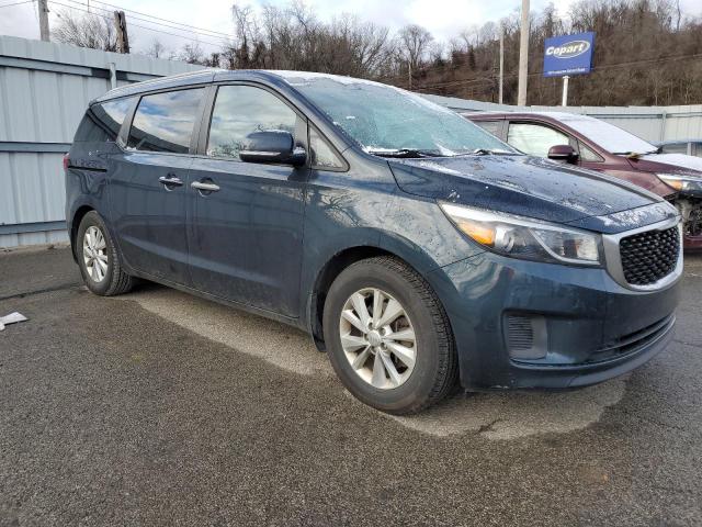 KNDMB5C11F6059173 - 2015 KIA SEDONA LX BLUE photo 4