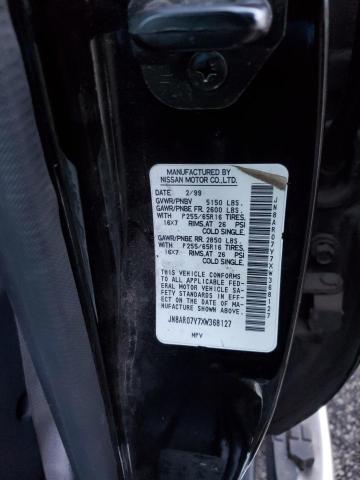 JN8AR07Y7XW368127 - 1999 NISSAN PATHFINDER LE BLACK photo 12