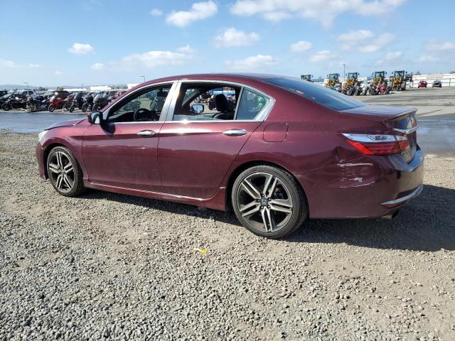 1HGCR2F56GA147074 - 2016 HONDA ACCORD SPORT BURGUNDY photo 2