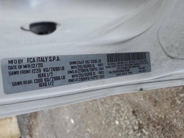 ZFBHRFAB6M6T59368 - 2021 RAM PROMASTER WHITE photo 13