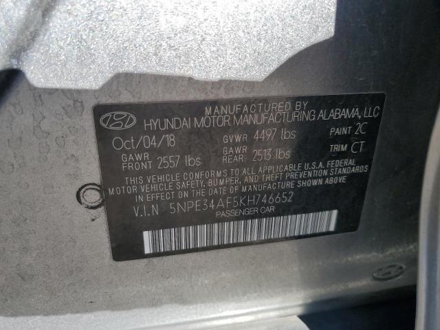 5NPE34AF5KH746652 - 2019 HYUNDAI SONATA LIMITED Grafit foto 13